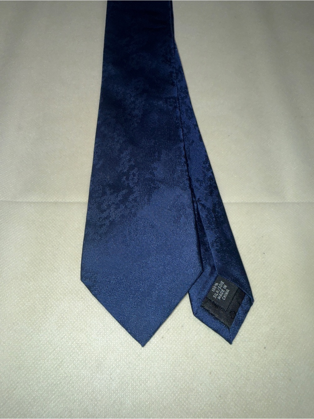 Calvin Klein Navy Textured Men's Tie